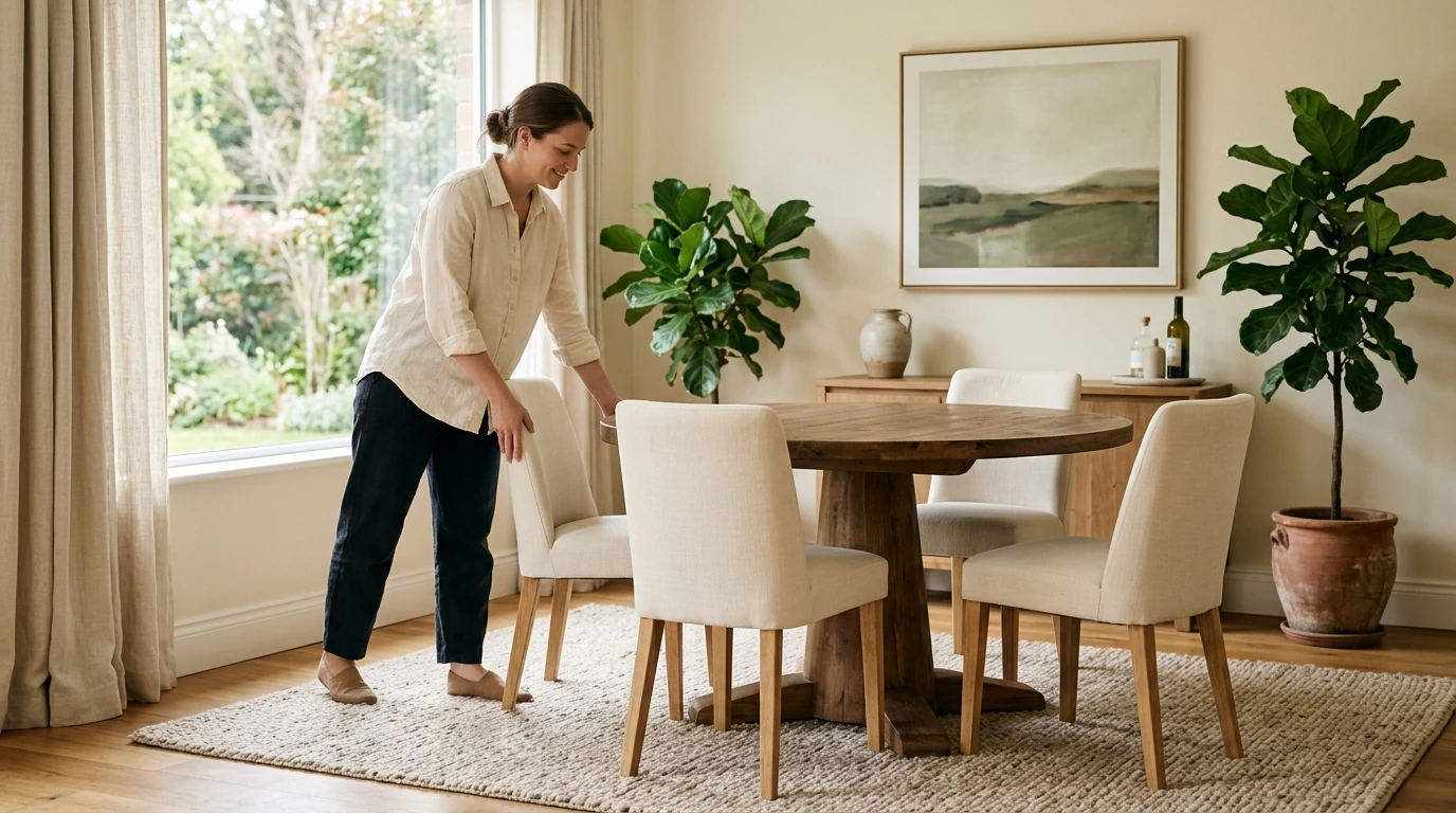 47-Inch Round Wooden Dining Table: Planning Guide